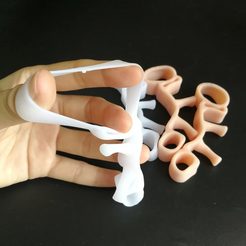 실리콘 젤 발가락 분리기 발 패드, 엄지 외반 보호대 페디큐어 조절기, 발 통증 완화 스트레이트너, 1 쌍