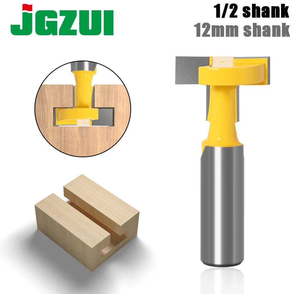 

1pcs Top Quality T-Slot & T-Track Slotting Router Bit - 8" 1/2'' 12mm Shank For Woodworking Chisel Cutter Wholesale Price