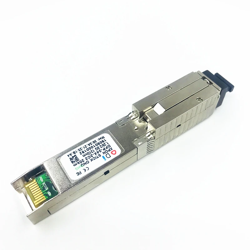 XPON SFP ONU Stick MAC SC Connector 1490/1330nm DDM Ponโมดูล 1.25/2.5Gเข้ากันได้กับEPON/GPON( 1.244Gbps/2.55G)802.3ah