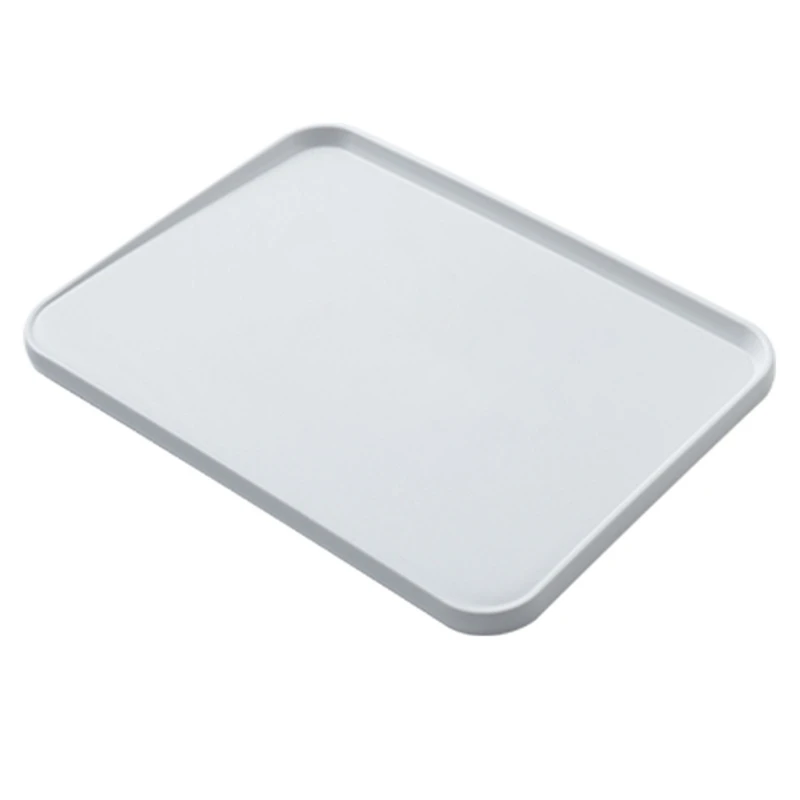 1 Piece PP and Silver Material Chopping and Cutting Board Ergonomic Design U-shaped Inclined Chopping Cutting Mat