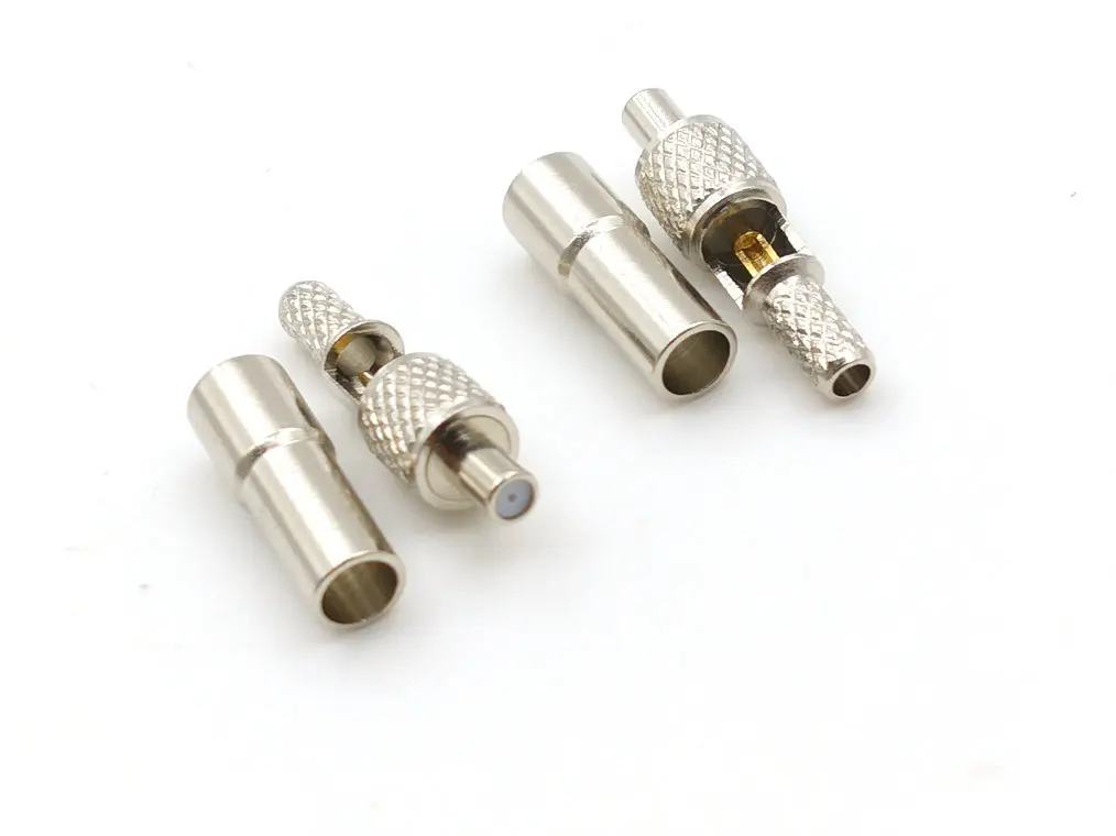 100PCS TS9  connector TS9 Female Jack Crimp for LMR100 RG316 RG174 RG179 Cable Plug  Coaxial RF Adapters