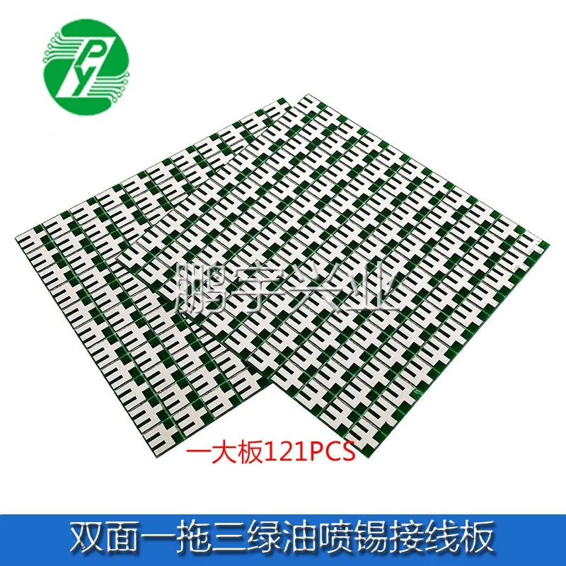 لوحة أسلاك مزدوجة الجوانب من واحد إلى ثلاثة ، 8 × 9 مللي متر ، 1.0 سميكة ، على الوجهين ، رذاذ قصدير ، لوحة اختبار عالمية متعددة الوظائف