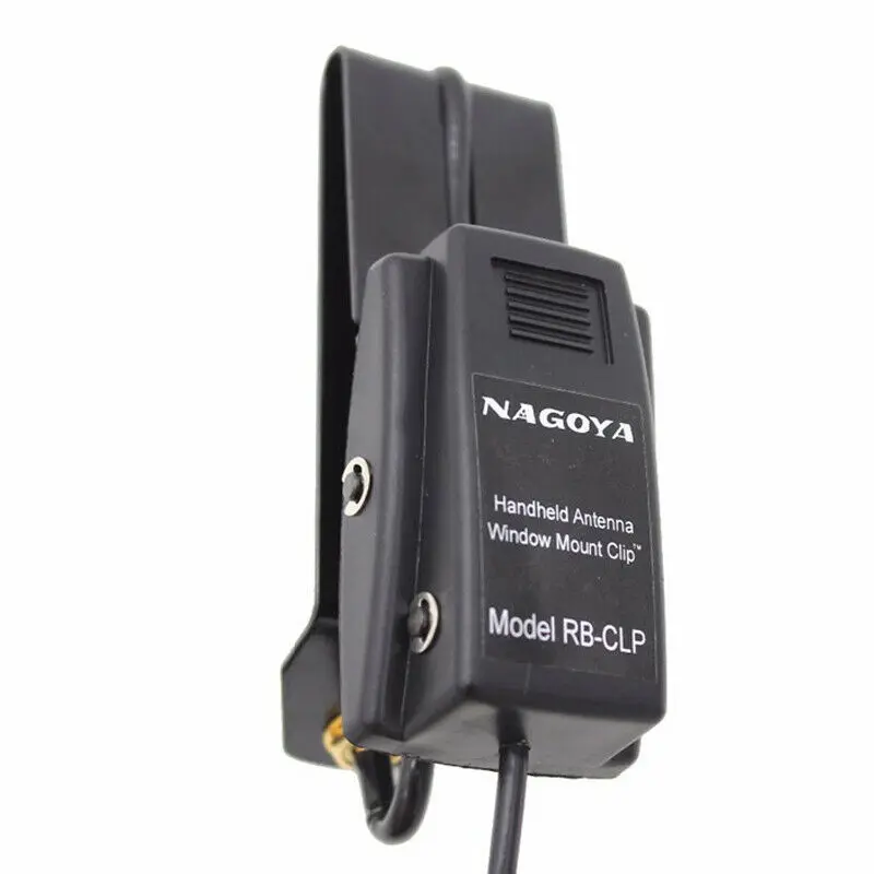 Imagem -03 - Nagoya Janela Clip Mount Radio Handheld Antena Suporte de Montagem Sma-masculino para Two Way Radio Walkie Talkie Rg174 u 3m Rb-clp