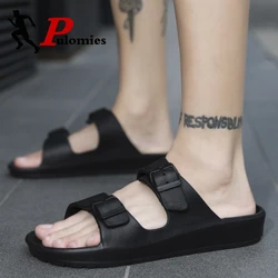 PULOMIES Summer Men Women Sandals Outdoor Men Slippers Casual Home Loafers Bathroom Clogs Couple Garden Shoes Beach Sandals