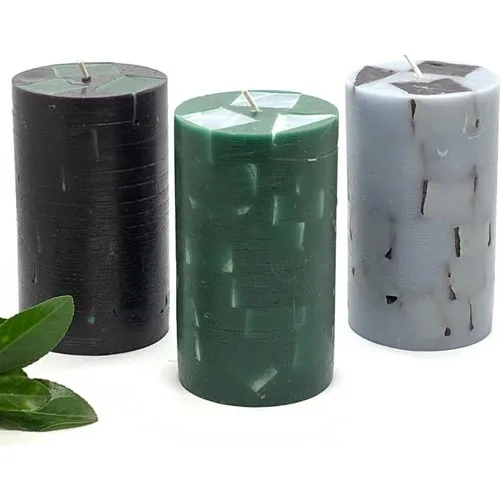 TabSecret Flavored 3x Candle Set with Particle Design 8 X13CM