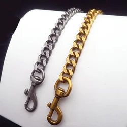 10mm Width Metal Bag Chain Women Bag Chain DIY Craft Accessories Bag Strap with Clasp Replacement Bag Parts Gold Silver Color