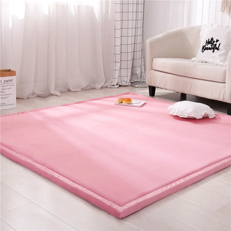 Coral fleece thick carpet 2cm/3cm thickness velvet cover sponge mattress luxury soft living room bedroom mat custom made carpet