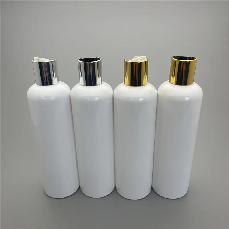 350ML X 20 Empty Plastic Bottle Containers Press Cap Shampoo Washing Cleaning Packaging Bottles Anodized Aluminum Disc Top Cover