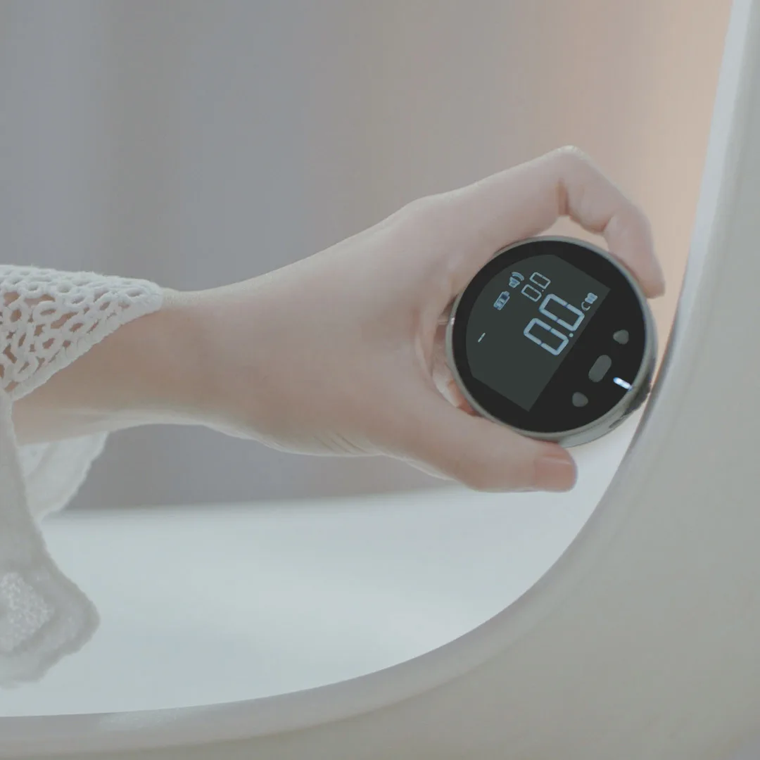 Electronic Tape Measure with LCD Display Digital Ruler Type-C Rechargeable Length Measuring Tool for Flat Curved