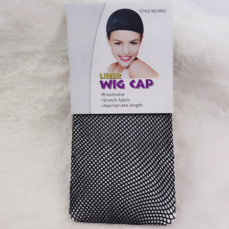 Großhandel Schwarz Snood Nylon Haarnetz Materialien Für Perücken Machen Streching Gummibänder Mesh Cap Für Frauen Perücke Liner Zubehör – Detail 3