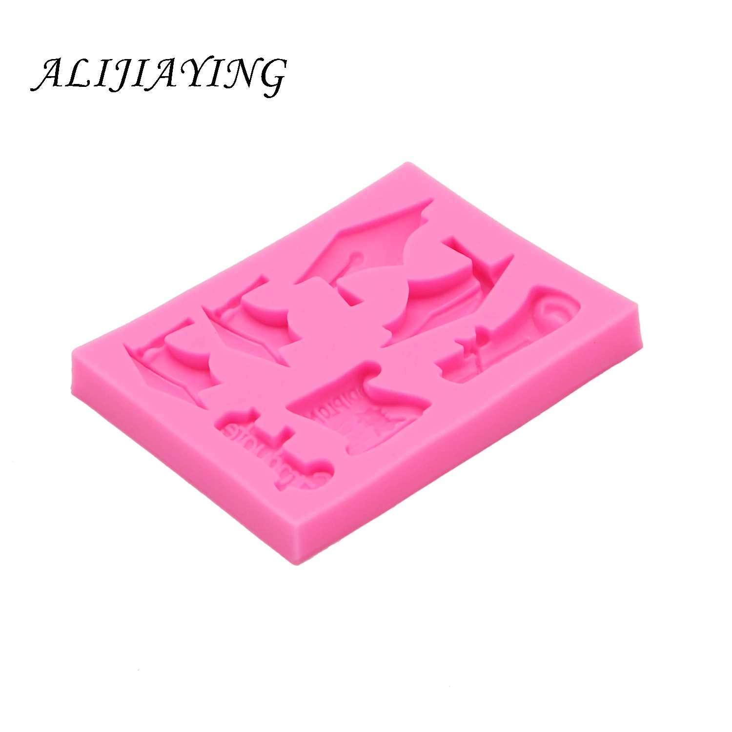 DIY Graduation doctor hat  Fondant Sugarcraft Silicone Mould Cake Decoration Tools chocolate  Polymer Clay Resin Mold D1415