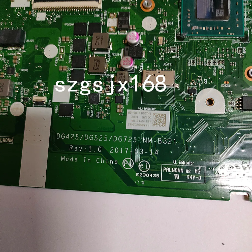 Imagem -03 - Placa-mãe Portátil para Lenovo Cpu Gpu 2g Teste ok Nm-b321 Dg425 Dg525 Dg725 A9-9420u