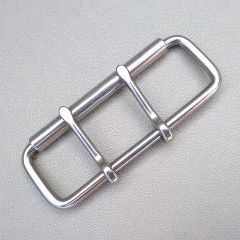 10pcs Waistband Buckles Stainless Steel Belt Accessories Roller Double Pin Bag Belt Buckle  60mm