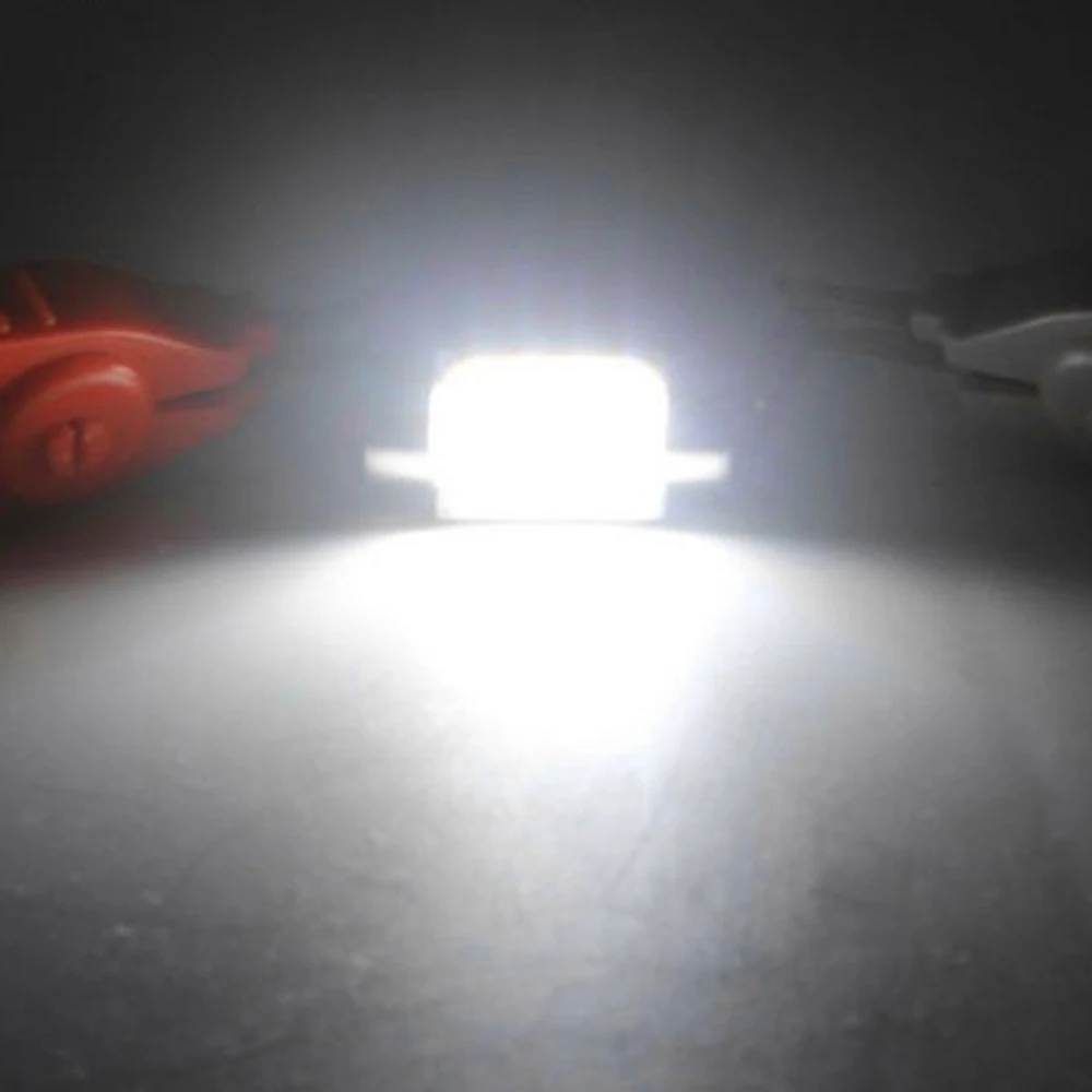 2 pçs 12smd 31mm branco cob led de3175 lâmpadas para o interior do carro cúpula mapa lâmpada de luz super brilhante substituição do carro acessórios