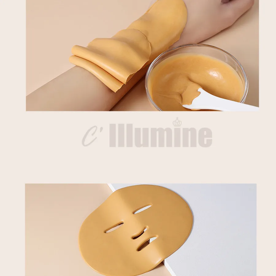 1000g Gold Modeling Peel Off Mask Powder Soft Film Powder Replenishment Brightening Skin Color Wrinkle Tight Beauty Salon