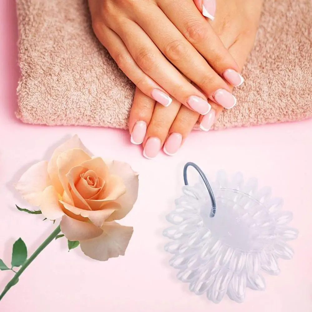 

Round Manicure Tool False Nail Art Tips Display Wheel Nail Art Polish Color Card DIY Display Tool Nail Art Practice Display