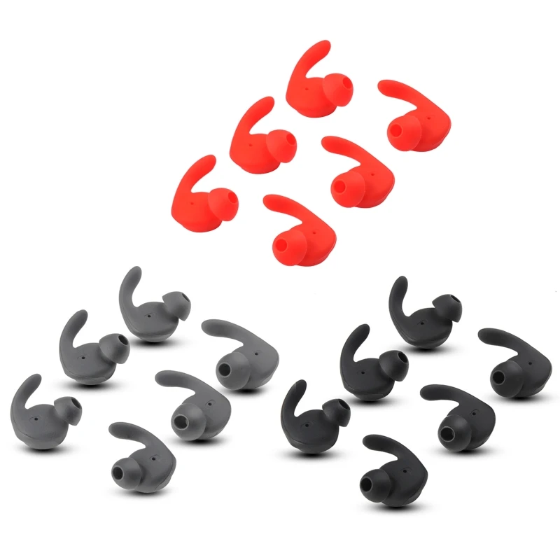 Earbud Cover In-Ear Tips Soft Silicone Skin Ear Hook Buds Replacement for Hua-wei xSport/Honor AM61 Sport Bluetooth Headset 6Pcs