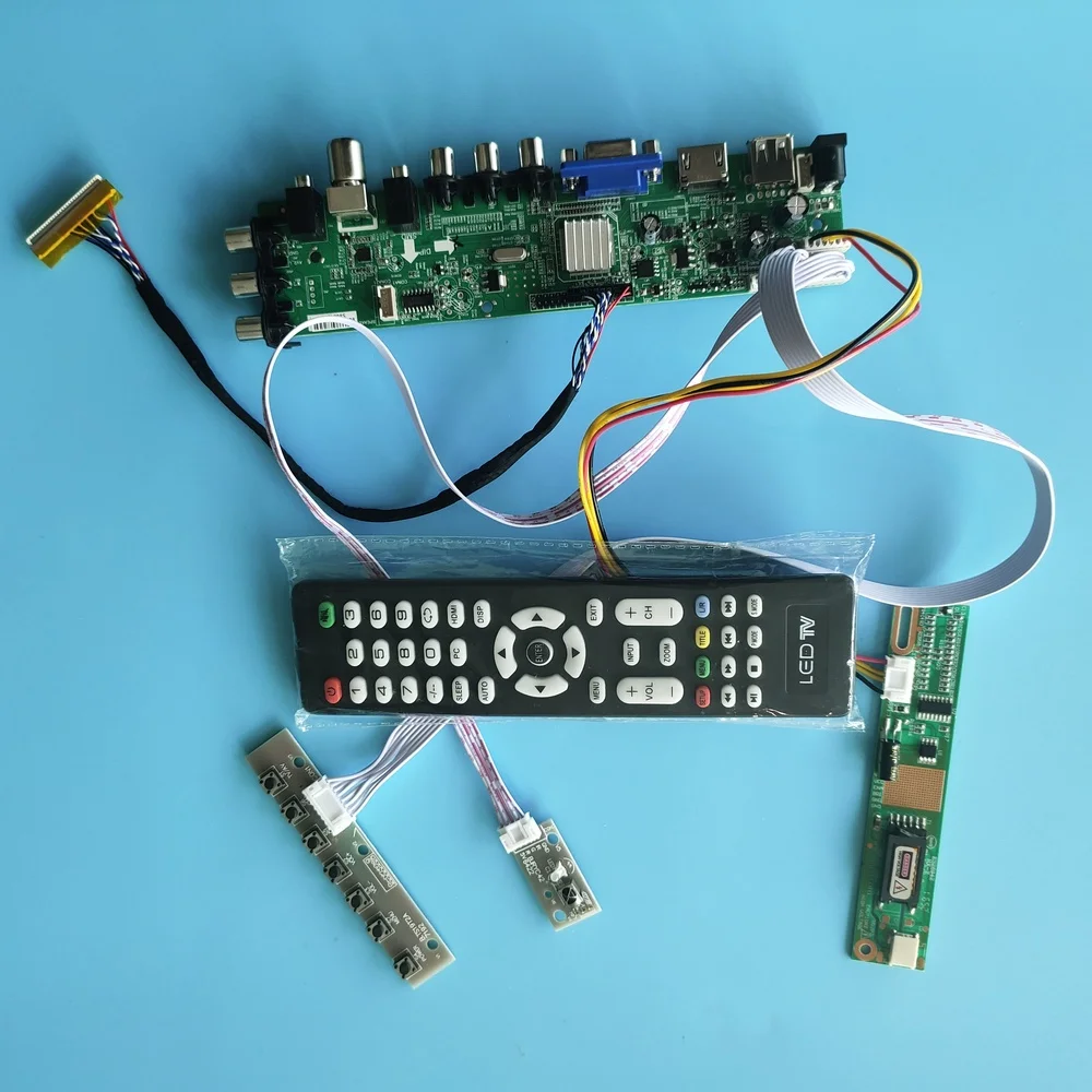 

Комплект для CLAA154WB03N/CLAA154WB03S 1 ccfl LCD 1280X800 TV VGA USB AV Цифровой HDMI 30pin панель контроллера пульт дистанционного управления DVB-T 15,4"