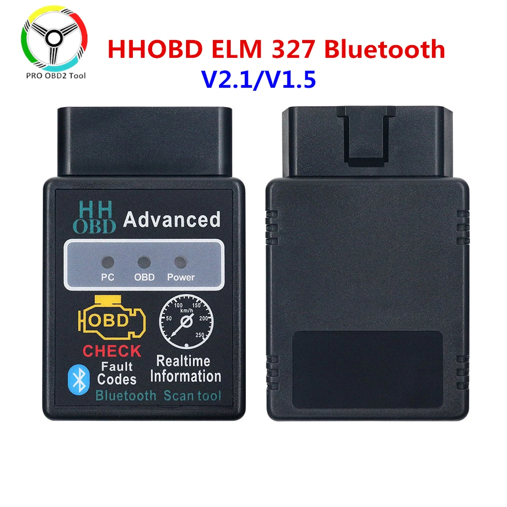 HHOBD ELM327 V2.1 V1.5 Bluetooth Diagnostic Tool Super Mini ELM 327 OBD2 CAN-BUS Scanner HH OBD ELM327 for Android Windows