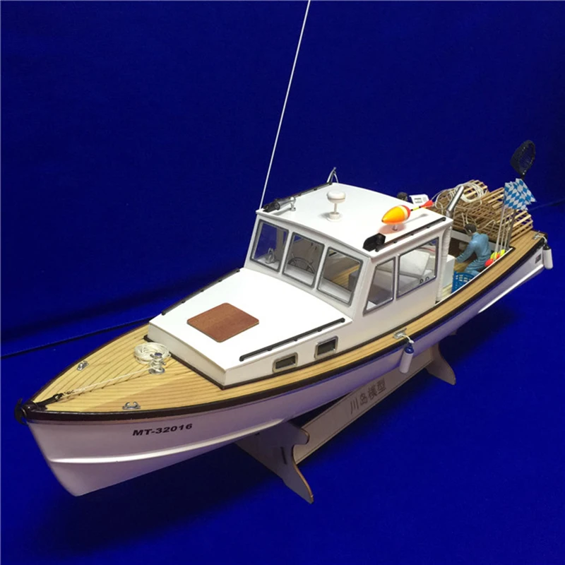 DIY 1:18 shrimp boat model Assembled kit High simulation electric remote control nautical children's birthday gift