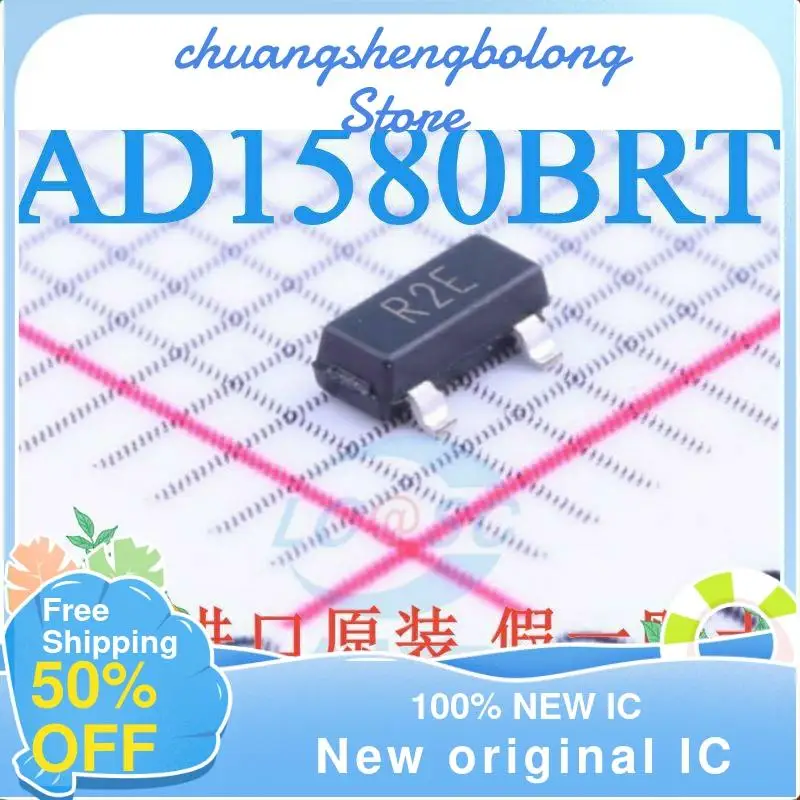 

10PCS AD1580BRTZ AD1580BRT SOT-23 R2E New original IC Reference voltage chip