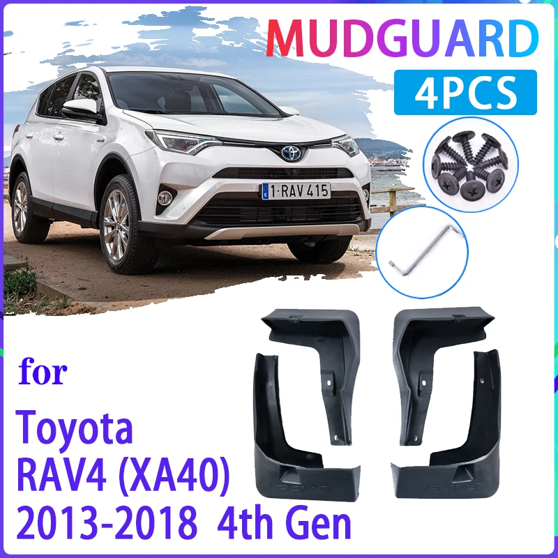 Car Mud Flaps for Toyota RAV4 RAV 4 XA40 40 2013~2018 2015 2016 2017 Mudguard Splash Guards Fender Mudflaps Auto Accessories