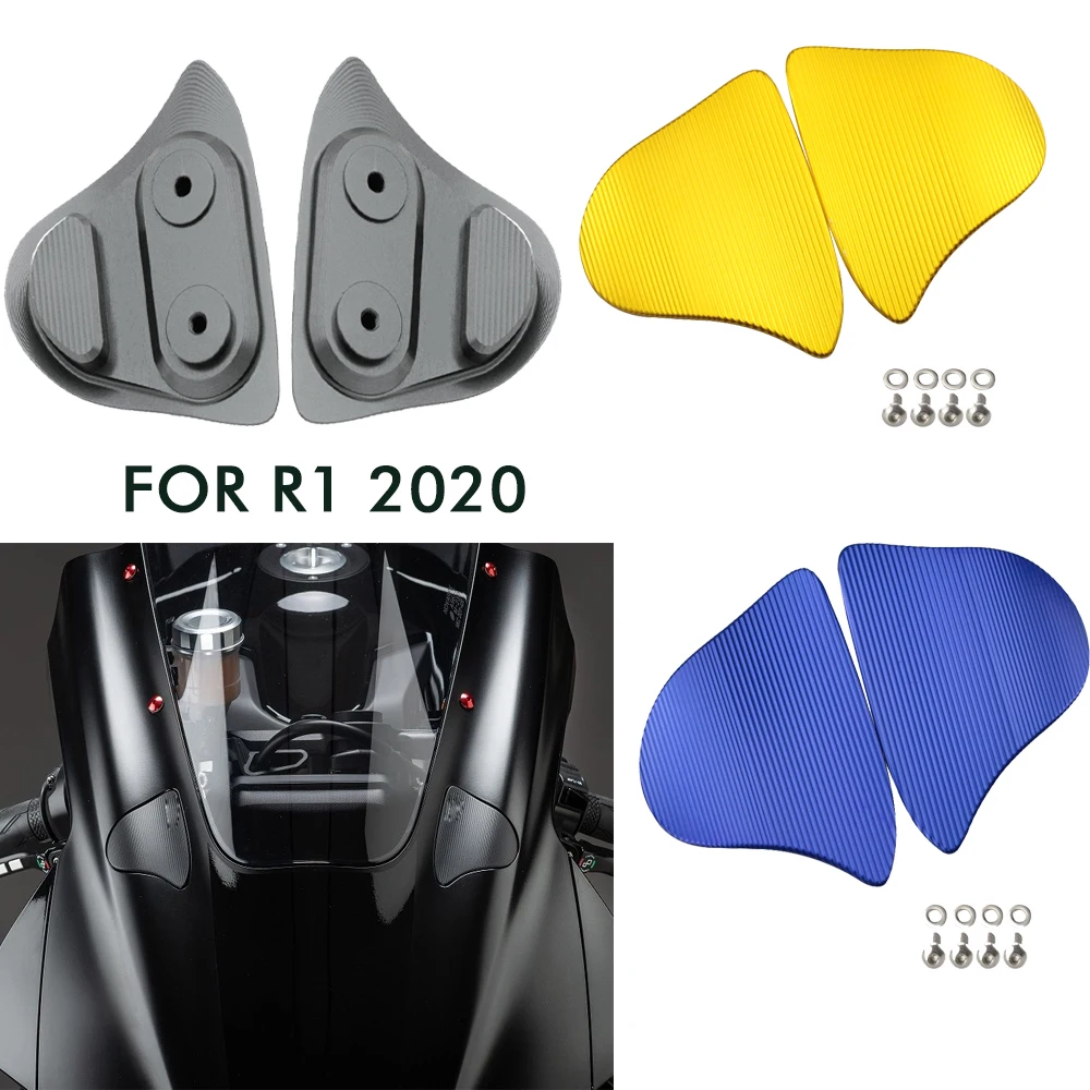 R1 2020 Motorcycle Rearview Mirror Seat Decorative Cover Mirror Base for Yamaha R1 R1M GPyzf 2020-2024 accessories