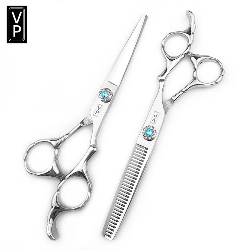 

440c Hair Scissors Barber Accessories Professional Hairdresser Thinning Scissors Haircut 6.0 Professional Hairdressing Scissors