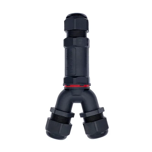 Imagen 2 del producto Conector de cable tipo Y, conector de cable impermeable de 2 pines, 3 pines, 4 pines y 5 pines, conectores de manga de glándula IP68, conector en T rápido de 3 vías