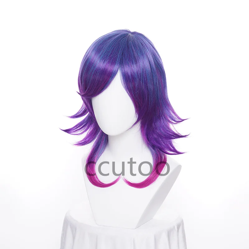 LOL Neeko Cosplay Wigs The Curious Chameleon Game Cosplay Wig Heat Resistant Synthetic Hair + Free Wig Cap