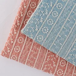 Dress Embroidery Fabric Handmade DIY Clothing Fabric Cotton Exquisite Sling Dress Accessories