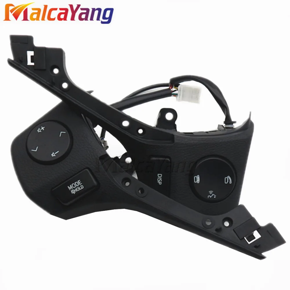 84250-02560 أزرار بلوتوث الهاتف عجلة القيادة زر التحكم الصوتي لتويوتا كورولا RAV4 2014 2015 تصفيف السيارة #4