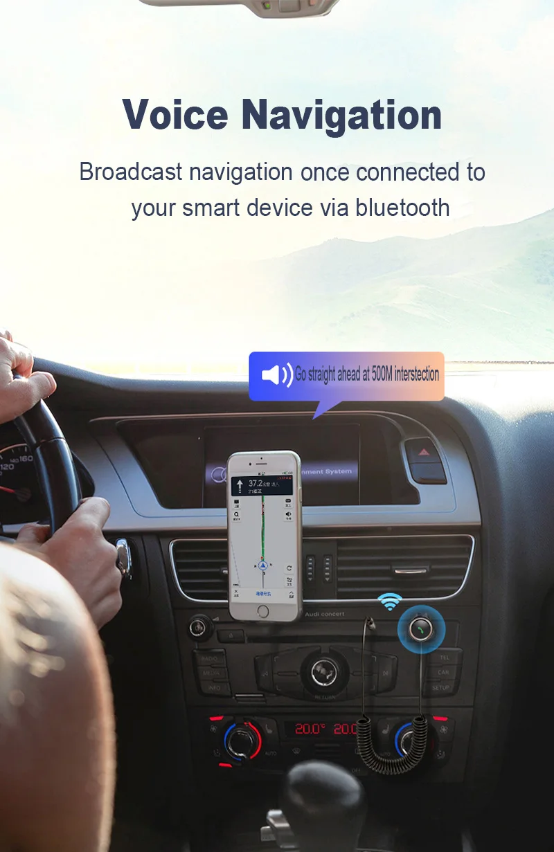 Bluetooth Ontvanger 5.0 3.5Mm Aux Jack Audio Draadloze Adapter Voor Car Speaker Muziek Zender Bluetooth Adapter Dongle Kabel