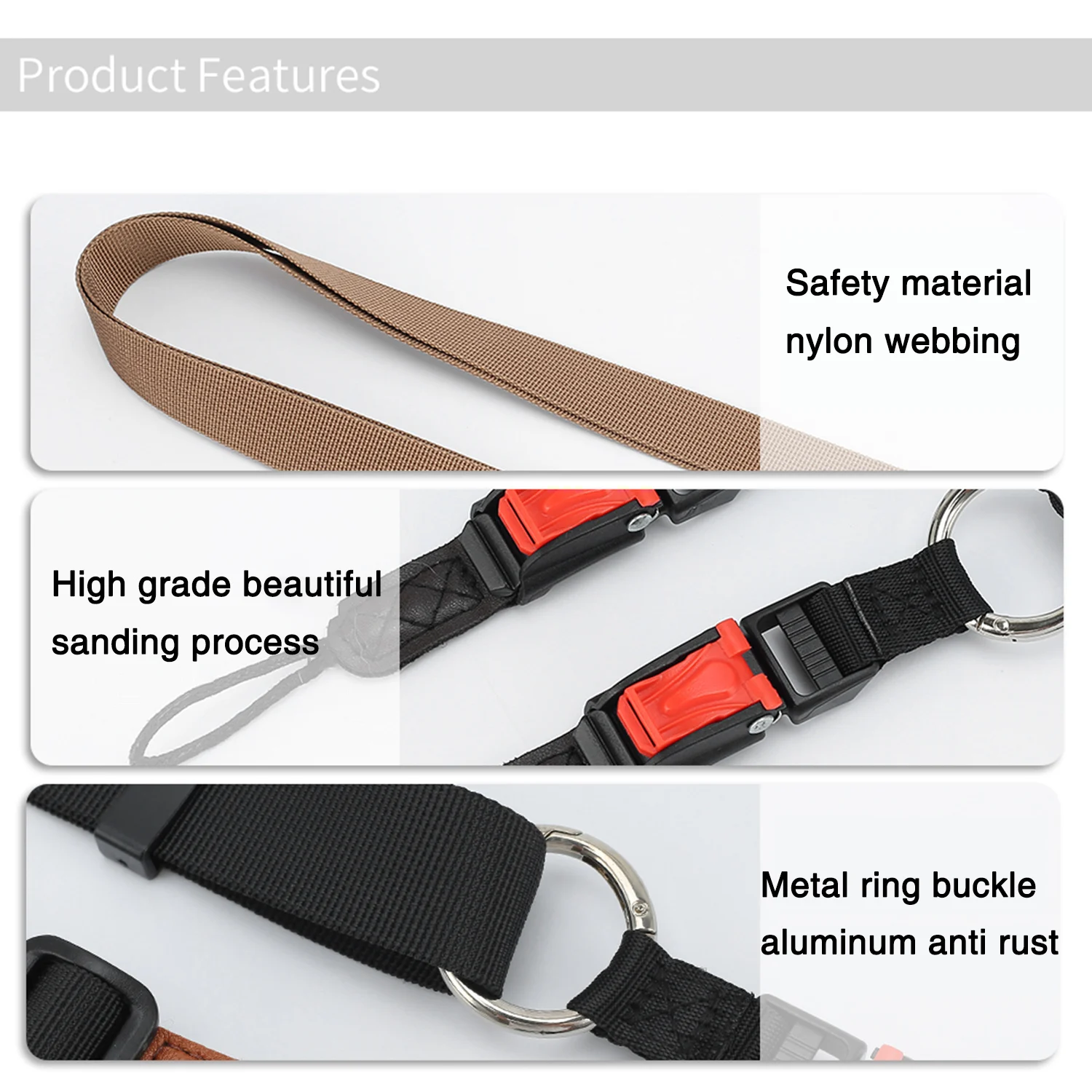 Universal Camera Strap for Canon Fuji Nikon Olympus Panasonic Pentax Sony DSLR Camera Shoulder Neck Strap Belt W/ Quick Release