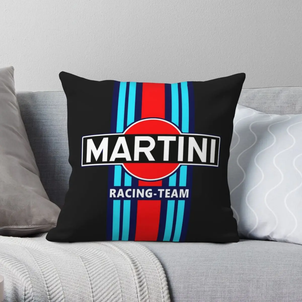 MARTINI 2 Square Pillowcase Polyester Linen Velvet Zip Decor Pillow Case Room Cushion Case