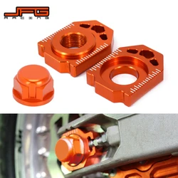 Motorcycle CNC Rear Chain Axle Blocks Wheel Lock Spindle Pin Nut For KTM SX SXF EXC EXCF XC XCF XCW XCFW 125 150 250 350 450 500