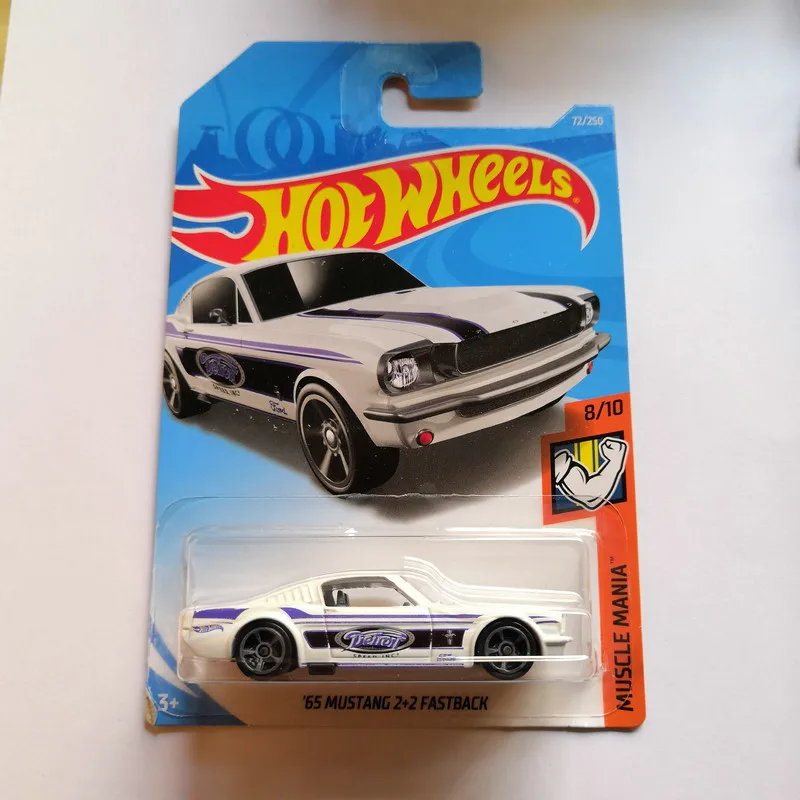 2022-192 Hot Wheels 1:64 Car 65 MUSTANG 2+2 FASTBACK Metal Diecast Model Car Kids Toys Gift