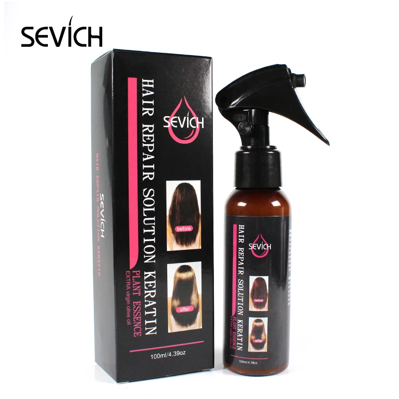 Sevich traitement des cheveux et du cuir chevelu Solution de réparation des cheveux kératine pour femmes Essence végétale huile d\'olive vierge