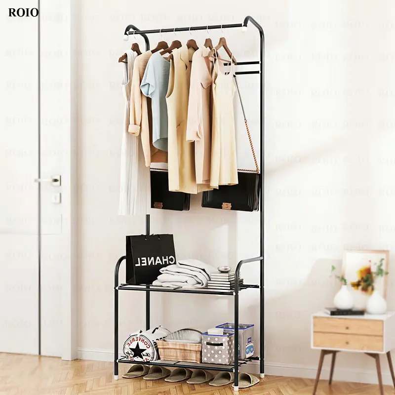 Standing Coat Rack Multifunctional Shoe Rack Hanger Floor Furniture for Home Shoe Cabinet Organizer Telescopic Clothes Hanger