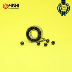 R6 Hybrid Ceramic Bearing 9.525*22.225*7.144 mm ABEC-1 1PC Industry Motor Spindle R6HC Hybrids Si3N4 Ball Bearings 3NC R6RS