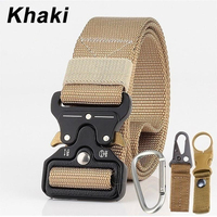 125cm Outdoor Tactical Belt Nylon With Metal Buckle Wild Heavy Duty Military Army Belt Men Wild  Adjustable Hunting Accessories