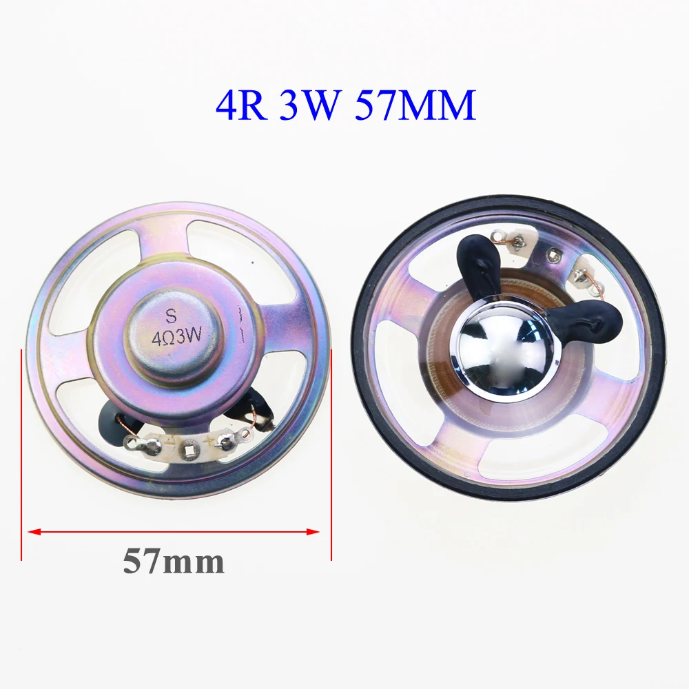 1pc New speaker waterproof 4 ohms 3 watt 3W 4R 8 ohm 3W 2W speaker Diameter 57MM 5.7CM 40MM