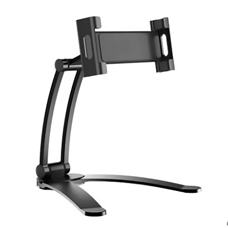 Aluminum Kitchen Desktop phone Tablet Holder Stand Flodable Adjustable 5-13 inch Tablet Phone Desktop Mount For iPad Pro 12.9