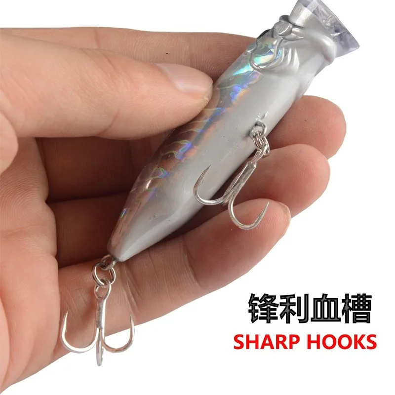Popper: señuelo de pesca artificial - isca ligera, 9,4 g versátil - imagen 5