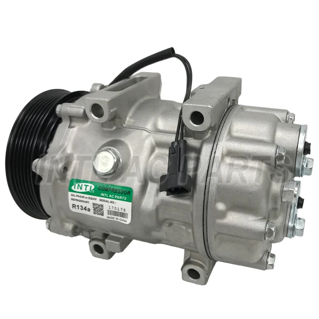 SD7V16 Auto AC A/C Compressor For Volvo V50 S40 II 2.0 D ro 3M5H-19D629-HD 3M5H-19D629-HB