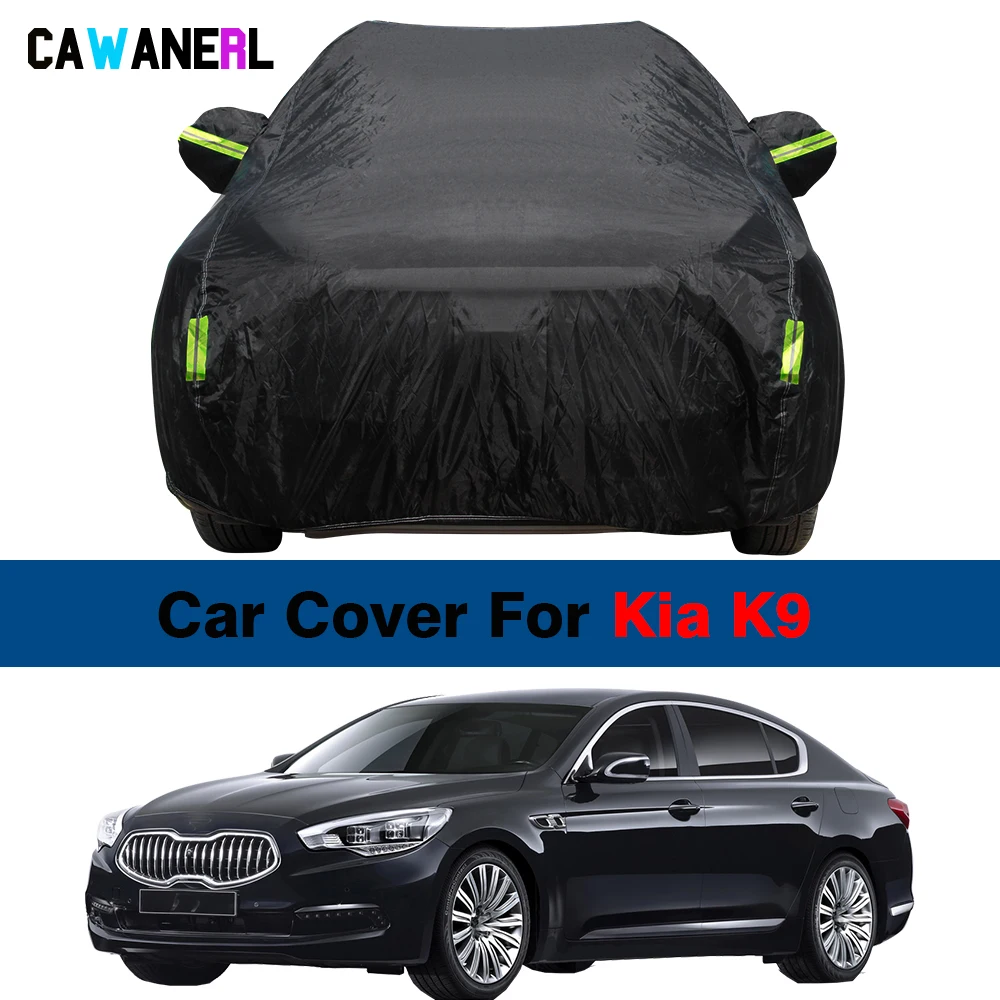 Full Car Cover Waterproof Auto Outdoor Anti-UV Sun Shade Snow Rain Dust Protection Cover For Kia K9 Quoris K900