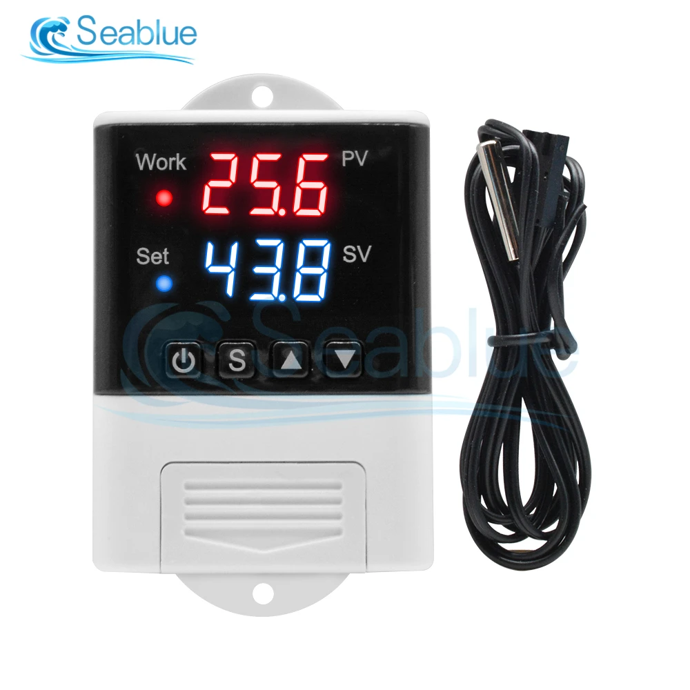 DTC1110 DTC1100 DTC1200 AC 110V-220V LED Digital Microcomputer Temperature Controller Thermoregulator Thermostat NTC Sensor