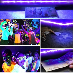 UV -LED -Klebeband, DJ -Fluoreszenz -Seilband, UV -Fluoreszenzband, Ultraviolett USB, lila, 0,5 m, 1 m, 2m, 5V, DC 2835 8 Hauptverkäufe lila LED -Klebeband - №2