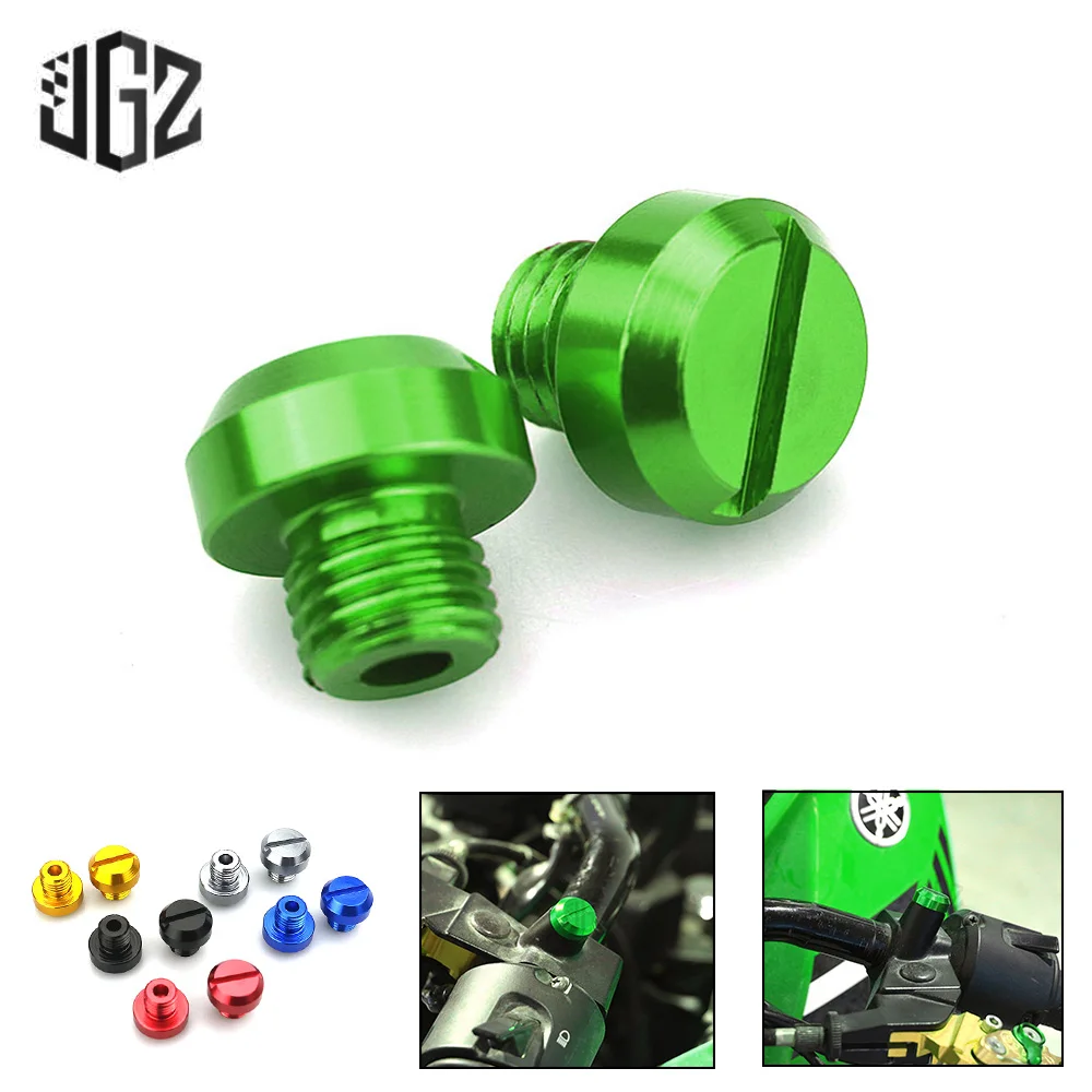 3pcs Motorcycle M10*1.25 CNC Mirrors Hole Plug Screws Caps Cover Bolts For Kawasaki Z400 Z650 Z750 Z800 Z900 Z1000 Accessories