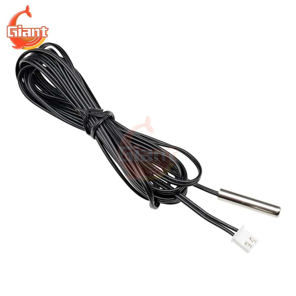 200cm 2 Meter Waterproof NTC 10K 1% 3950 2m Thermistor Accuracy Temperature Sensor Wire Cable Probe For Arduino W1209 W1401